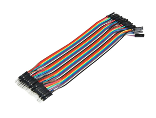 سیم جامپر نر به ماده 20cm فلت 40 رشته