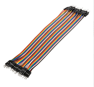 سیم جامپر نر به نر 20cm فلت 40 رشته