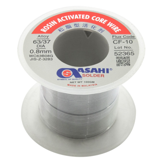 سیم لحیم 0.8mm 100gr مارک ASAHI