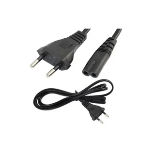 کابل برق دوچاک (ضبطی) مشکی 1.2متری