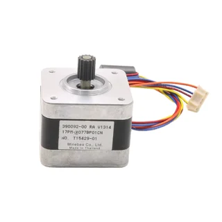 استپ موتور NEMA17 دو فاز 1.8 درجه 4 سیمه 2.3Kg.cm مدل 17PM-K077BP01CN مارک Minebea